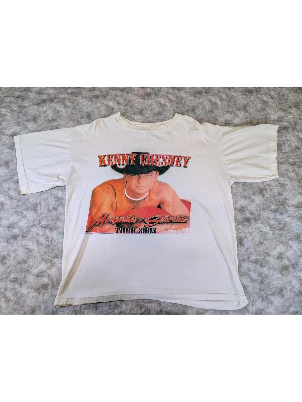 Kenny Chesney Margaritas Senoritas Tour 2003 Concert T Shirt Large Country Tee